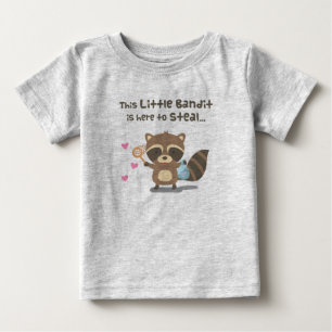 Cute Love Masked Bandit Racoon For Babies Baby T-Shirt