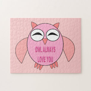 Cute Love Message Owl Puzzle