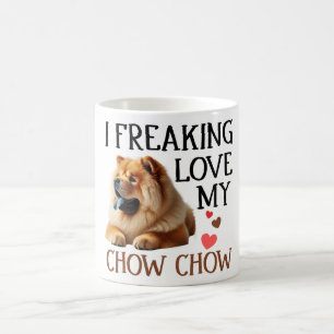 Cute Love My Chow Chow Dog Coffee Mug