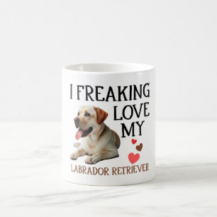 Cute Love My Labrador Retriever Dog Coffee Mug