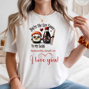 Cute Love Quote Food Women T-Shirt Personalized