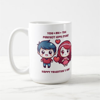 Cute Love Story  for Valentine's Coffee Mug