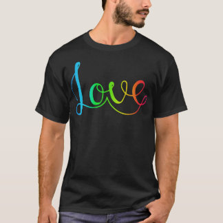 Cute Love Text T-Shirt