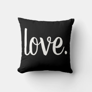 cute LOVE. typography Cushion