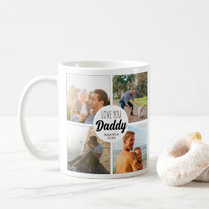 Cute Love You 'Daddy' Custom Photo Collage  Coffee Mug