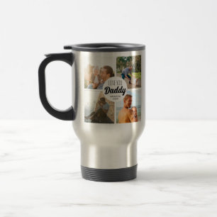 Cute Love You 'Daddy' Custom Photo Collage Travel Mug