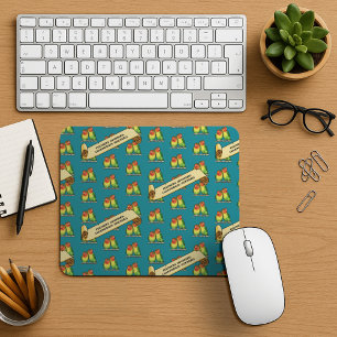 Cute Lovebirds Fischer's Lovebird Latin Retro Art Mouse Mat
