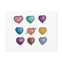 Cute Lovehearts Postcard