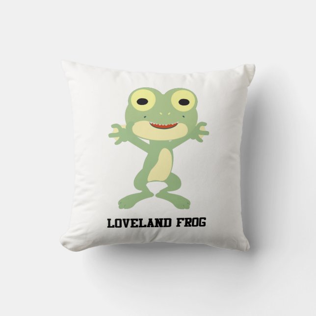 Cute Loveland Frog Cushion (Front)
