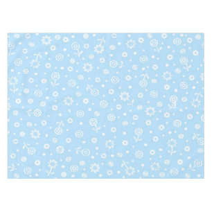 Cute Lovely Abstract White Floral Ditsy Pattern   Tablecloth