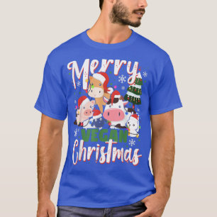 Cute & Lovely Animals Wishing You A Merry Vegan Ch T-Shirt