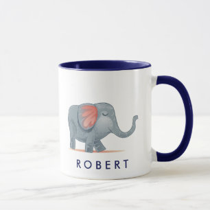 Cute lovely Elephant Personalised your name Mug