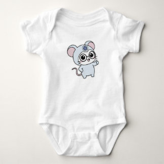Cute lovely little mouse baby bodysuit