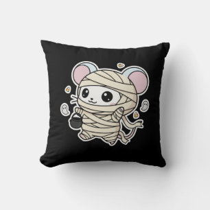 Cute lovely little mouse ready for Halloween  Cushion