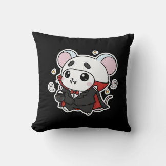 Cute lovely little mouse ready for Halloween  Cushion