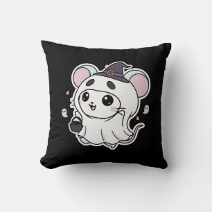 Cute lovely little mouse ready for Halloween  Cushion