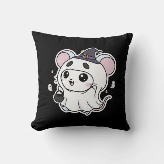 Cute lovely little mouse ready for Halloween  Cushion