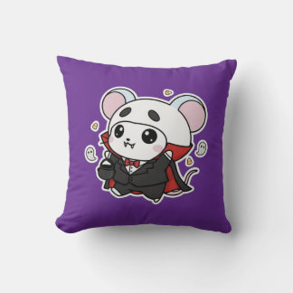 Cute lovely little mouse ready for Halloween Cushion