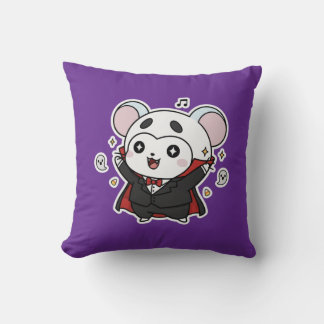 Cute lovely little mouse ready for Halloween  Cushion