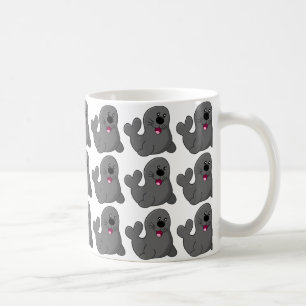 cute lovely playful seals coffee mug