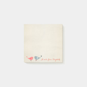 Cute Lovely  Stylish ,Birds In Love Post-it Notes