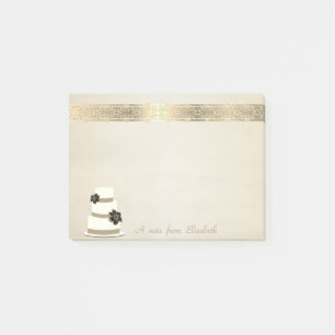 Cute Lovely Stylish Elegant,Lace,Cake Post-it Notes