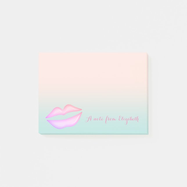Cute Lovely  Stylish Elegant  ,Lips Post-it Notes (Front)