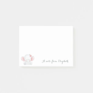 Cute Lovely  Stylish Girly ,Baby Elephant,Flower Post-it Notes