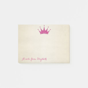 Cute Lovely Stylish ,Glittery Tiara Post-it Notes