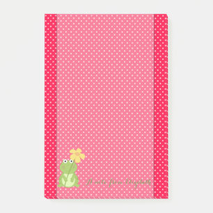 Cute Lovely  Stylish ,Polka Dots,Frog Post-it Notes