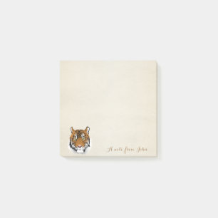 Cute Lovely Stylish ,Tiger, Personalised Post-it Notes