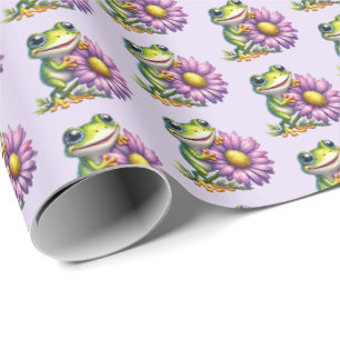 Cute lovers party customisable wrapping paper