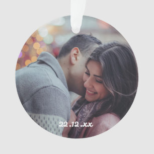 Cute Lovers Photo Holidays Ornament Decoration