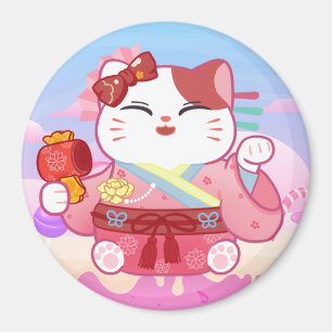 Cute Lucky Cat Magnet