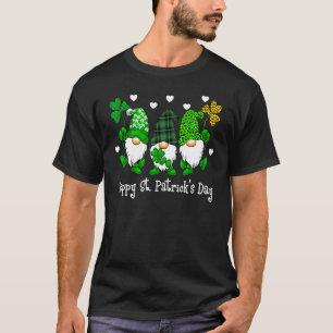 Cute Lucky Gnome Happy St Patricks Day Family Outf T-Shirt