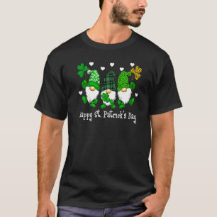 Cute Lucky Gnome Happy St Patricks Day Family Outf T-Shirt