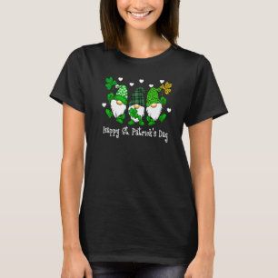 Cute Lucky Gnome Happy St Patricks Day Family Outf T-Shirt