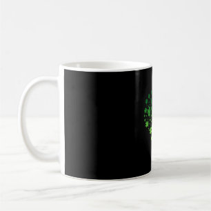 Cute Lucky Heart Shamrock Happy St Patricks Day Coffee Mug
