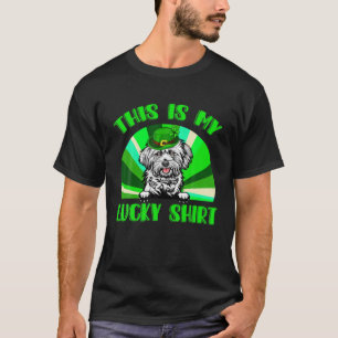 Cute Lucky Lhasa Apso Happy St Patricks Day Family T-Shirt