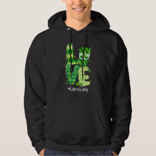 Cute Lucky Love Lunch Lady Happy St Patrick's Day  Hoodie