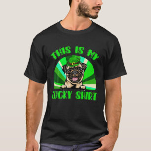 Cute Lucky Pug Happy St Patricks Day Family Outfit T-Shirt