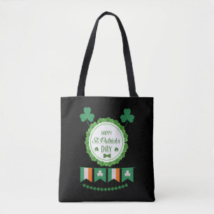Cute Lucky Rainbow Gnome Happy St Patricks Day  Tote Bag