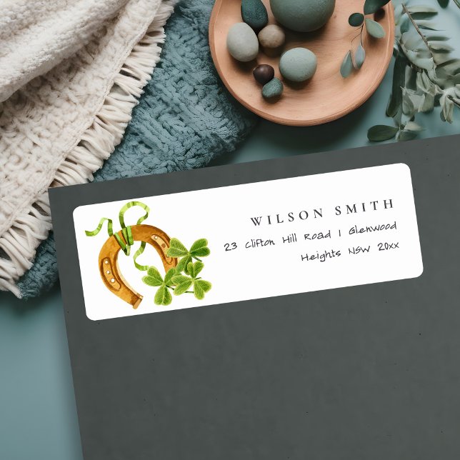 Cute Lucky Shamrock St Patrick's Day Kids Address (Creator Uploaded)