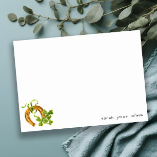 Cute Lucky Shamrock St Patrick's Day Kids Birthday Card