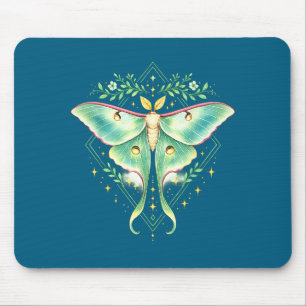 Cute luna moth beautiful butterfly insect lover mouse mat