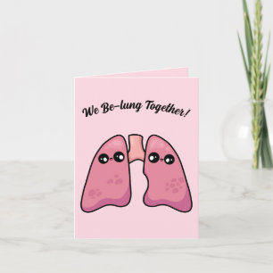 Cute Lungs - Human Biology Card