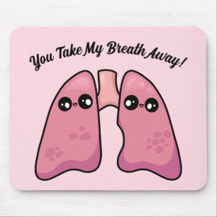 Cute Lungs - Human Biology Mouse Mat
