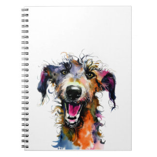 Cute Lurcher | Colourful lurcher design Notebook