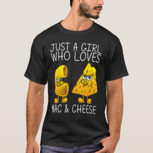 Cute Mac & Cheese For Girls Mum Macaroni Cheese T-Shirt