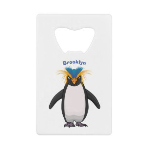 Cute macaroni penguin cartoon illustration